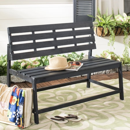 Safavieh Ruben Balcony Bench & Table, Dark Slate Gray PAT6753B
